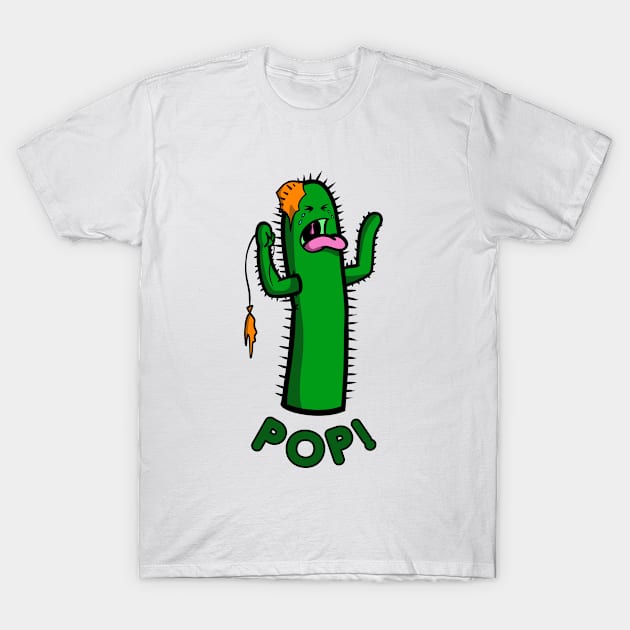 Cactus Pop, Funny Crying Cactus, Cacti with a Balloon T-Shirt by Art from the Machine